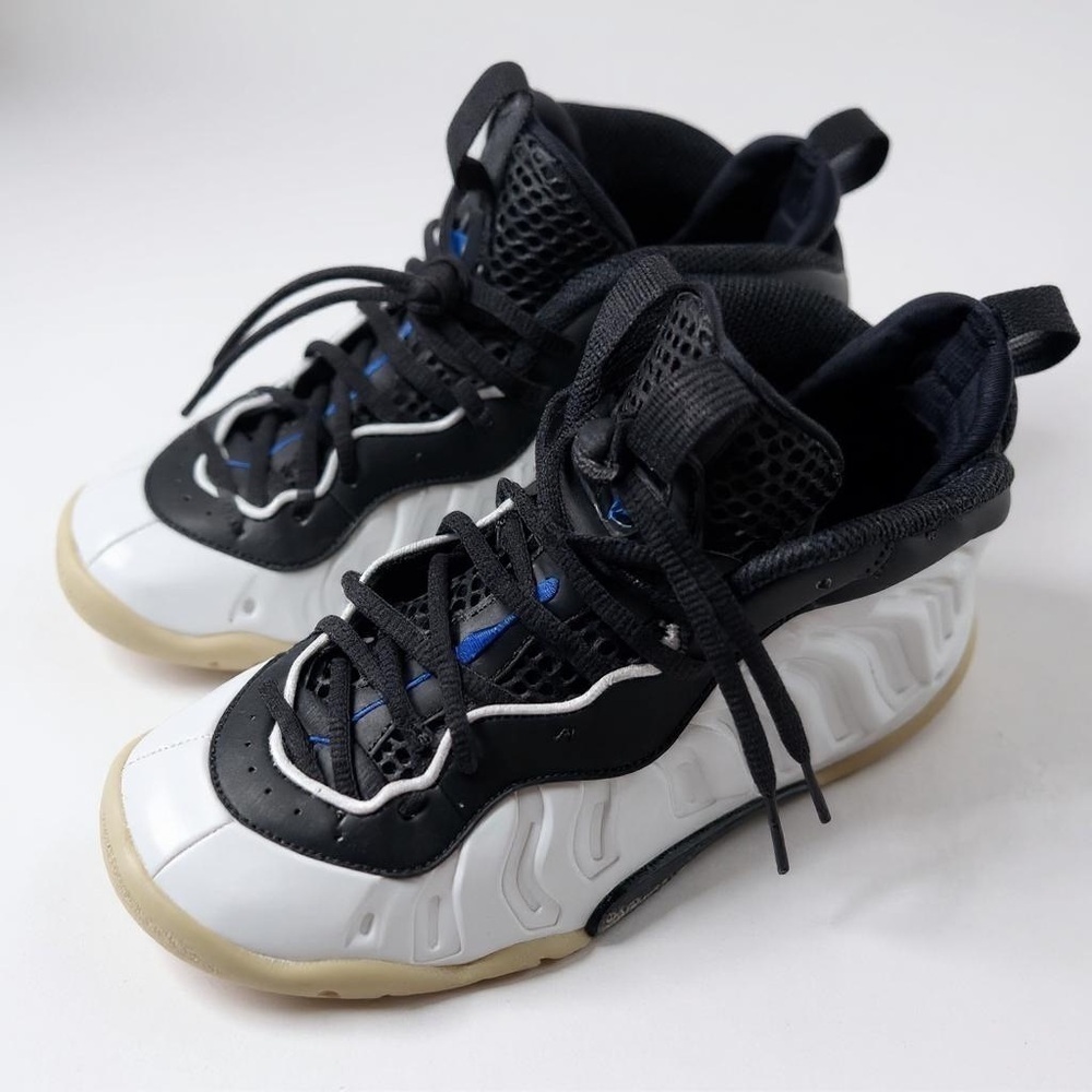 Rare Find! Nike Little Posite One GS "White/Black-Hyper Royal" - Size 5Y